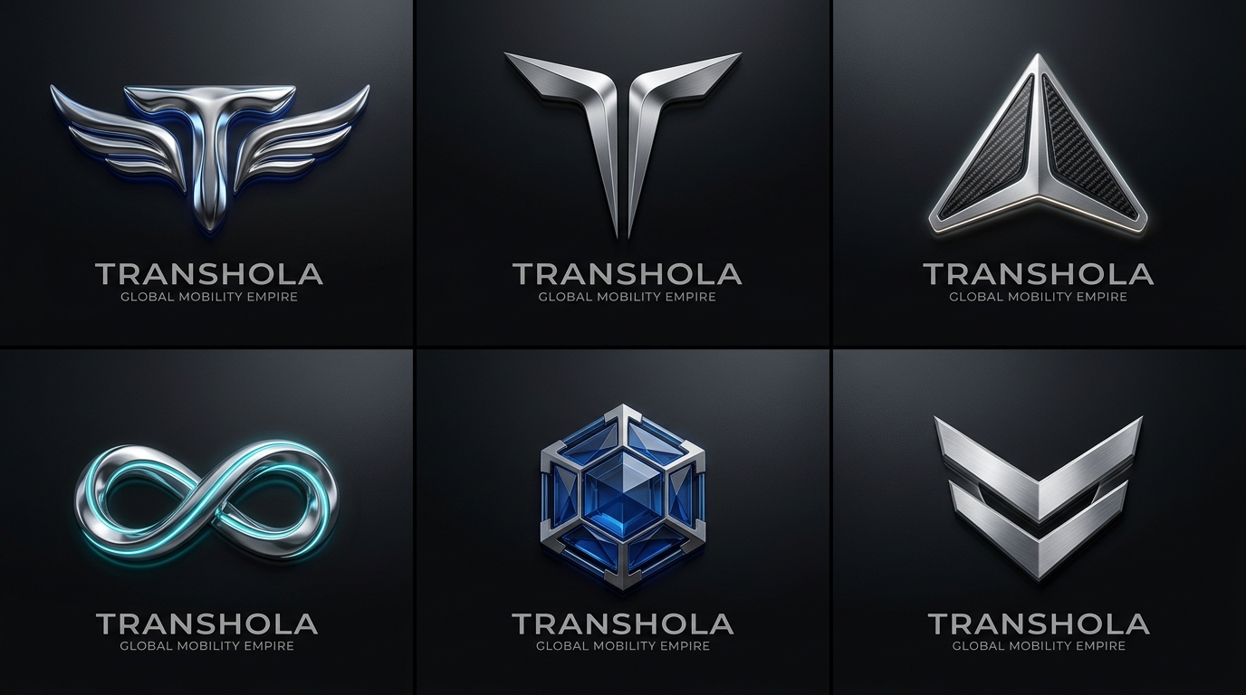 TransHola Liquid Titanium and Obsidian 3D Emblems